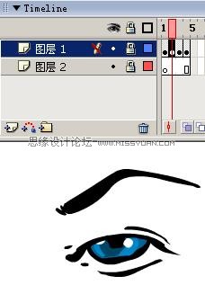 Flash制作卡通人物眨眼動畫的方法,PS教程,思緣教程網(wǎng)