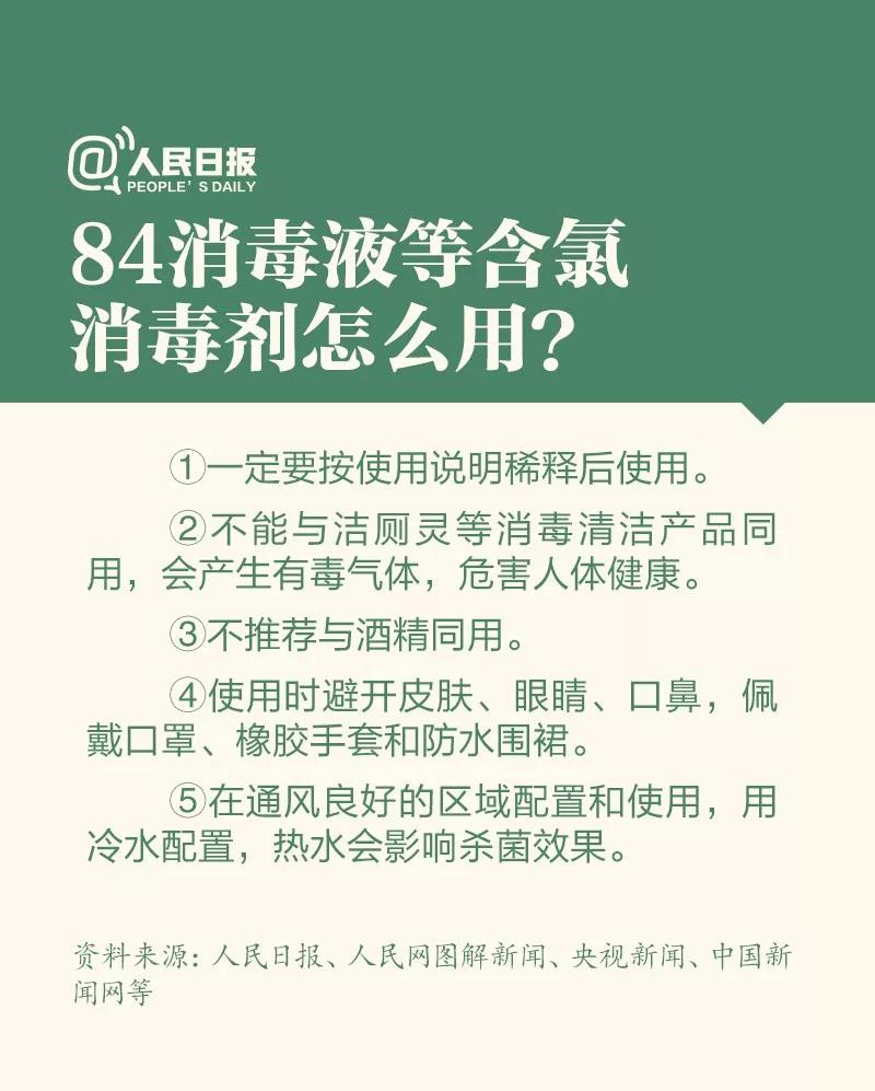 防控新型冠狀病毒：84消毒液等含氯氣消毒劑怎么用？.jpg