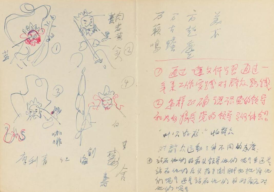 1959年，張光宇筆記本里有關(guān)大鬧天宮的草圖.jpg