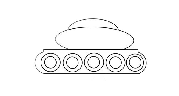 坦克畫法_卡通坦克簡筆畫步驟圖解教程
