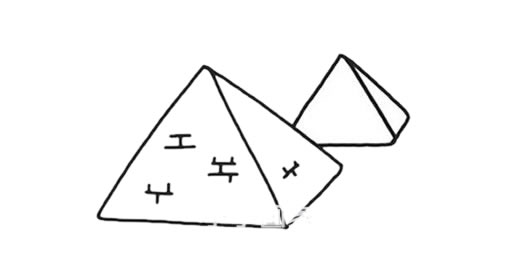 埃及金字塔簡(jiǎn)筆畫手繪涂色