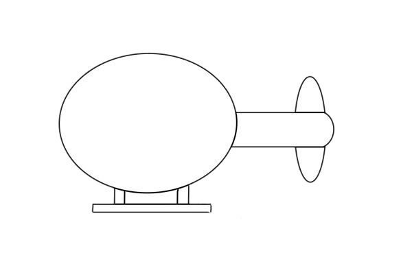 卡通直升機(jī)簡(jiǎn)筆畫(huà)畫(huà)法步驟圖片