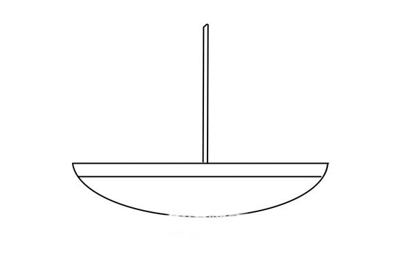 帆船簡筆畫畫法步驟圖片