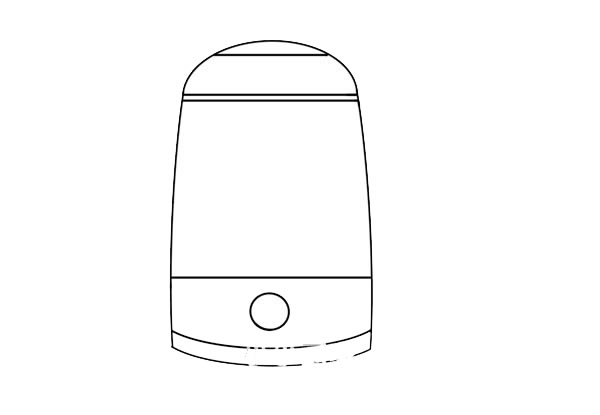 彩色的熱水壺簡筆畫畫法步驟圖片