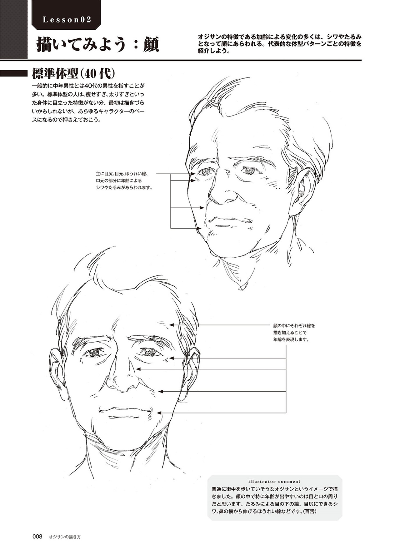 動漫中老年人角色怎么畫？