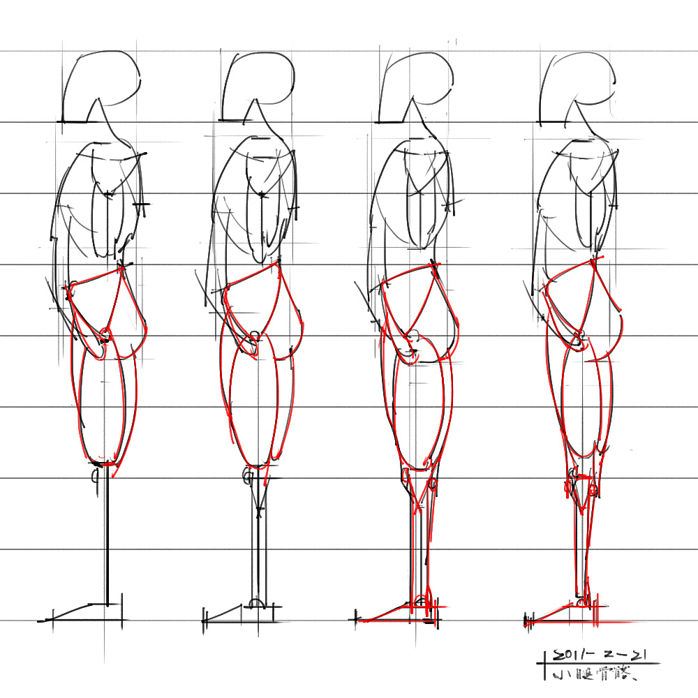 「動(dòng)漫設(shè)計(jì)」分享一波繪畫專用人體解剖素材 part 04