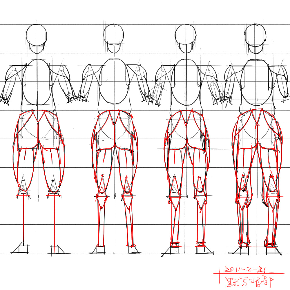 「動(dòng)漫設(shè)計(jì)」分享一波繪畫專用人體解剖素材 part 04