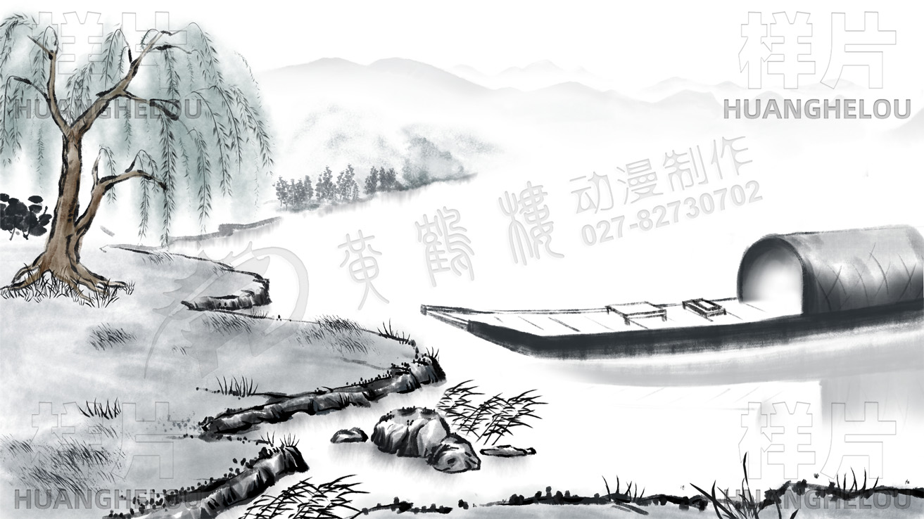 《小船靠岸》水墨動(dòng)畫片場(chǎng)景分鏡頭設(shè)計(jì).jpg